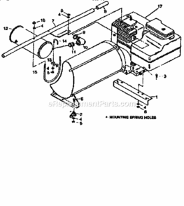 Page C Diagram and Parts List for 580327520  Craftsman Generator