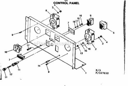 Page E Diagram and Parts List for 580327620  Craftsman Generator