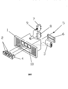 Part Location Diagram of 99837 Generac USE 99884 CTL PANEL