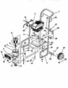 Part Location Diagram of 99849 Generac BOLT,5/16-24X5.00