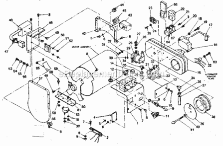 Page B Diagram and Parts List for 580327810  Craftsman Generator