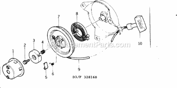 Part Location Diagram of 14020-2003 Craftsman Retainer