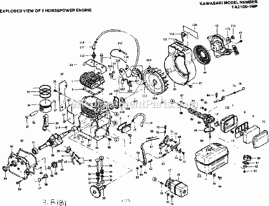 Page C Diagram and Parts List for 580328181  Craftsman Generator