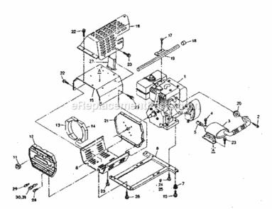 Part Location Diagram of 1390 Craftsman Head Bolt