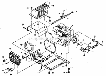 Page A Diagram and Parts List for 580328191  Craftsman Generator