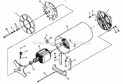 Part Location Diagram of 44391-K Craftsman Rotor