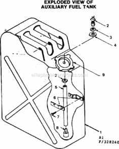 Page B Diagram and Parts List for 580328240  Craftsman Generator