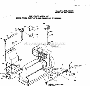 Part Location Diagram of 47662D Generac Service Hose 1/4x21