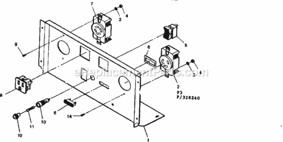 Page F Diagram and Parts List for 580328240  Craftsman Generator
