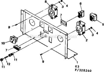 Page G Diagram and Parts List for 580328240  Craftsman Generator
