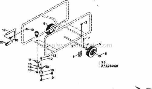 Part Location Diagram of 22763 Craftsman Bolt