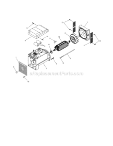 Part Location Diagram of B4916GS Generac CAPACITOR, DIODE+VAR