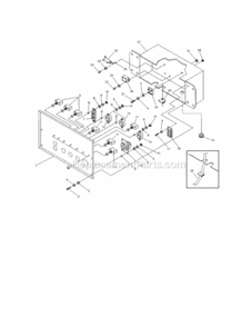 Part Location Diagram of B4893GS Generac BRCKT, RESISTOR 25W