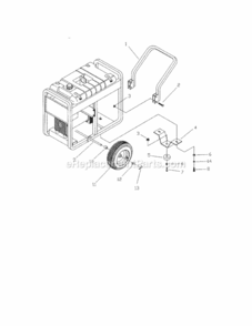 Page D Diagram and Parts List for 580328301  Craftsman Generator