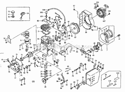 Page C Diagram and Parts List for 580328320  Craftsman Generator
