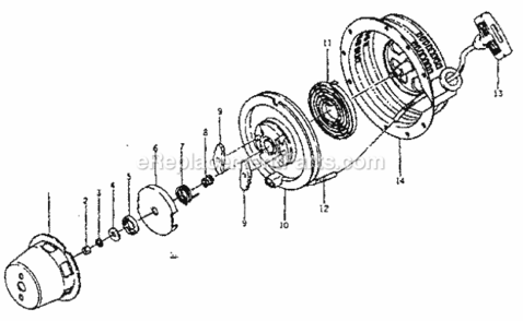 Page F Diagram and Parts List for 580328340  Craftsman Generator