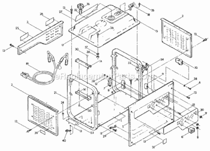 Page B Diagram and Parts List for 580328342  Craftsman Generator