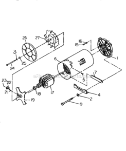 Page B Diagram and Parts List for 580328351  Craftsman Generator