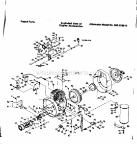 Part Location Diagram of 47662-E Craftsman Fuel Line
