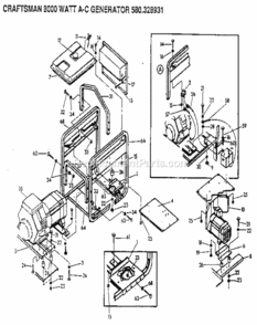Page B Diagram and Parts List for 580328931  Craftsman Generator