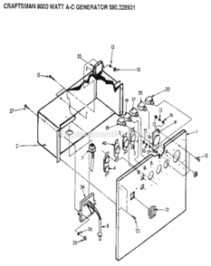 Page C Diagram and Parts List for 580328931  Craftsman Generator