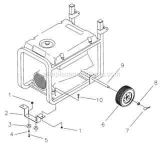 Page C Diagram and Parts List for 580329140  Craftsman Generator