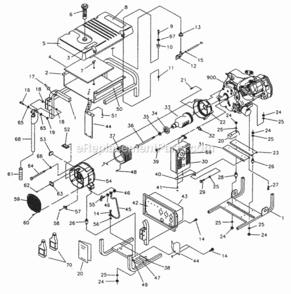 Part Location Diagram of B187024 Craftsman Cradle
