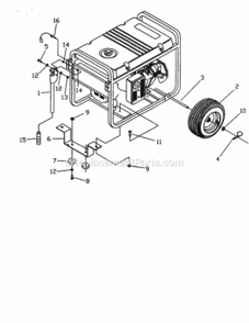 Page B Diagram and Parts List for 580329180  Craftsman Generator