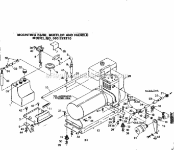 Page B Diagram and Parts List for 580329210  Craftsman Generator