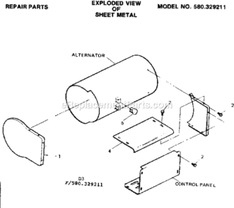 Page D Diagram and Parts List for 580329211  Craftsman Generator