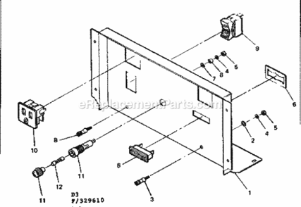 Page D Diagram and Parts List for 580329620  Craftsman Generator