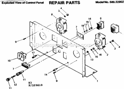 Page E Diagram and Parts List for 580329620  Craftsman Generator