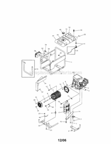 Page A Diagram and Parts List for 580675610  Craftsman Generator