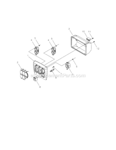 Page B Diagram and Parts List for 580675612  Craftsman Generator