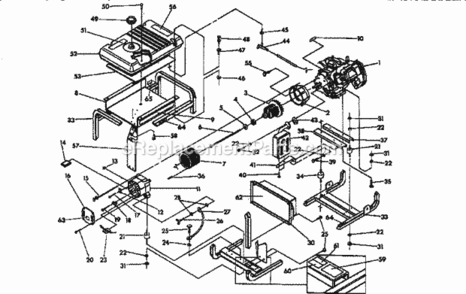 Page D Diagram and Parts List for 580676550  Craftsman Generator