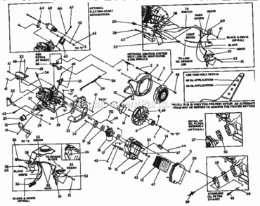 Page A Diagram and Parts List for 580676551  Craftsman Generator