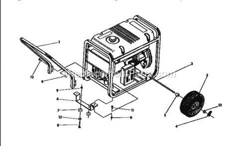 Page E Diagram and Parts List for 580676551  Craftsman Generator