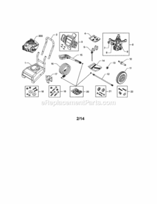Part Location Diagram of 314787BUGS Briggs and Stratton HANDLE