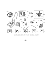 Page A Diagram and Parts List for 580750901  Craftsman Pressure Washer