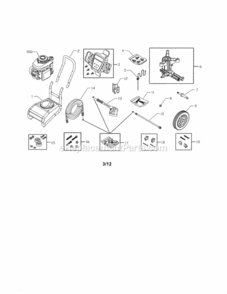 Part Location Diagram of 316104GS Briggs and Stratton BILLBOARD