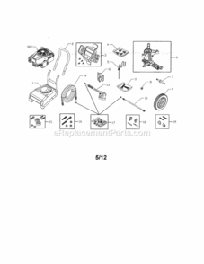 Page A Diagram and Parts List for 580752920  Craftsman Pressure Washer