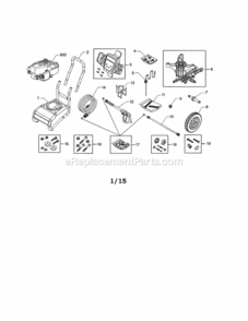 Page A Diagram and Parts List for 580754890  Craftsman Pressure Washer