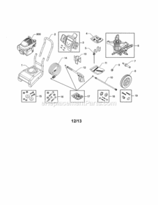 Page A Diagram and Parts List for 580754910  Craftsman Pressure Washer