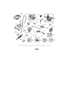 Part Location Diagram of 314787ZGS Briggs and Stratton HANDLE