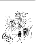 Motor Housing Assembly Diagram and Parts List for 580760220  Craftsman Pressure Washer