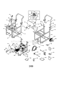Main Unit Diagram and Parts List for 580768040  Craftsman Pressure Washer