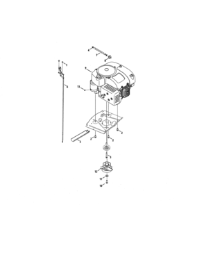 Engine/pulley Diagram and Parts List for 247290004  Craftsman Engine