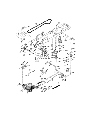 Ground Drive Diagram and Parts List for 917271644  Craftsman Lawn Tractor
