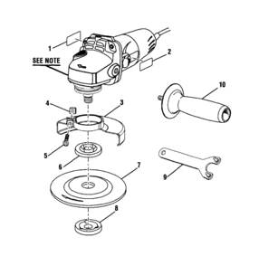 Part Location Diagram of 039029012001 Ryobi Flange Nut (5/8-11)
