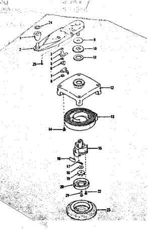 No-pull Starter No. 590355 Diagram and Parts List for 143122061  Craftsman Engine